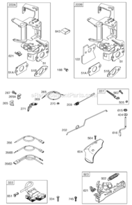 Page D Diagram and Parts List for 12C600 0100-0118 Briggs and Stratton Engine